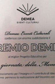 Progetto Demea: premiata la 5A